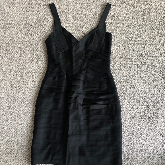 Black Bandage Cocktail Dress - Picture 2 of 5